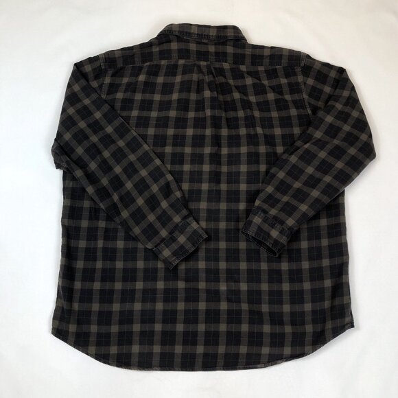 Filson Plaid Lightweight Alaskan Guide Shirt Black Charcoal Size XXL 10743 - Picture 9 of 11